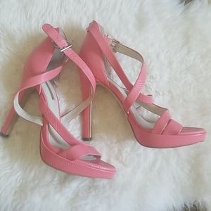 BCBG peach heeled sandals